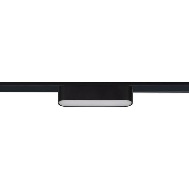 Efectoled - LED-Linearstrahler Magnetschiene 25mm SuperSlim 6W 48V Schwarz 222mm 2700K Warmweiß