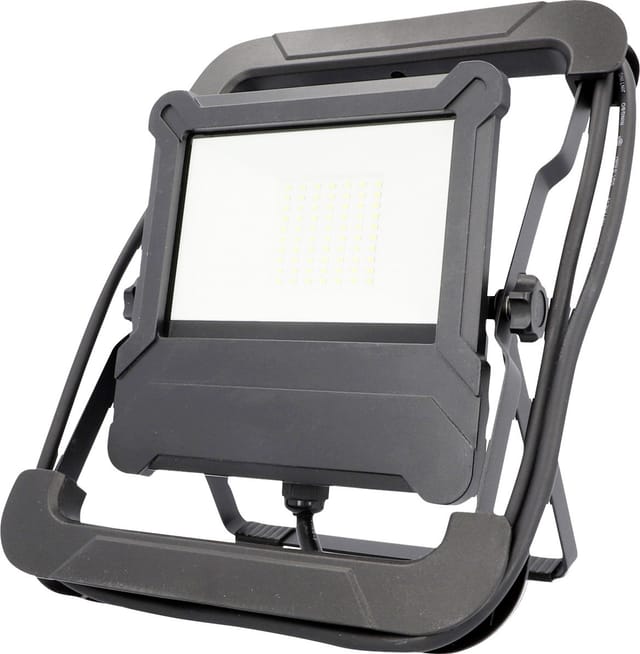 Led Arbeitsstrahler mit 2 Steckdosen 50 Watt, 4000 lm, 1,7m, tragbar Arbeitsleuchten - Unitec