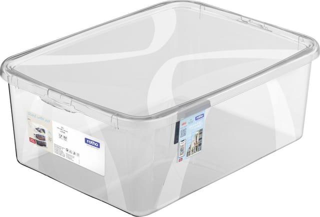 Aufbewahrungsbox Lona inkl. Deckel 10 l transparent Aufbewahrungsbox - Rotho