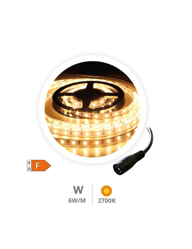Rolle 5M LED-Streifen 6W/M 2700-3000K 24V