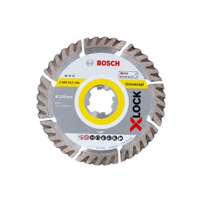 Bosch - Diamanttrennscheiben Doppelpack x-lock Standard for Universal, 125 mm
