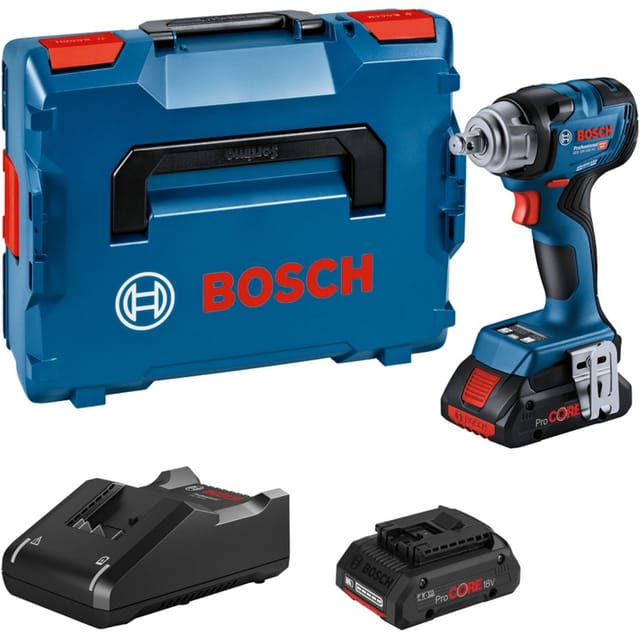 Bosch Professional GDS 18V-330 HC (L) Akku-Drehschlagschrauber (2xPC4,0Ah) (06019L5002)