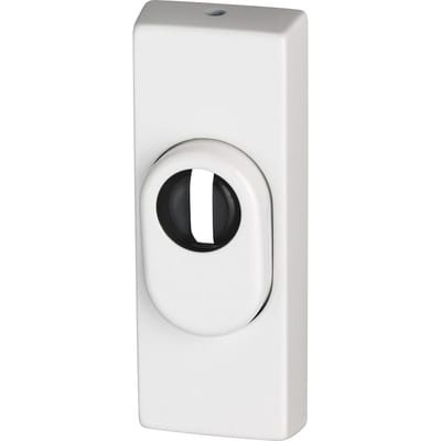 ABUS Türsicherung Schutzrosette eckig RSZS316 weiß 16 mm für Metalltüren