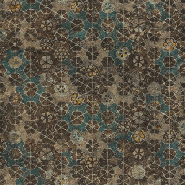 Tadessi - Tapete Fliesen Mauri M1-No.360 Vliestapete Braun Grün Tapete Landhaus Wohnzimmer Schlafzimmer Küche