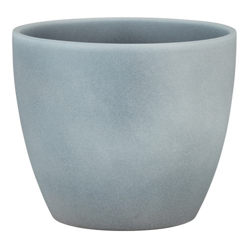 Scheurich - Stone, Blumentopf aus Keramik, Farbe: Grey Stone, 22 cm Durchmesser, 19,5 cm hoch, 5,5 l Vol.