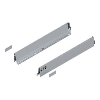 Tandembox Zarge, Höhe m (83 mm), NL=600 mm, links/rechts, für tandembox intivo/antaro, R9006 weissalumin. - Blum