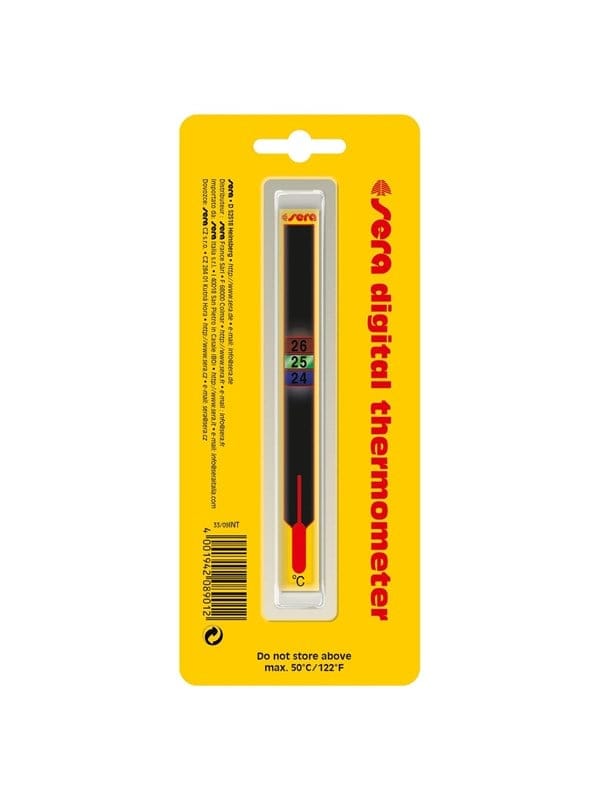 Sera Aquariumthermometer Stick-On LCD 1 Stück Aquariumthermometer