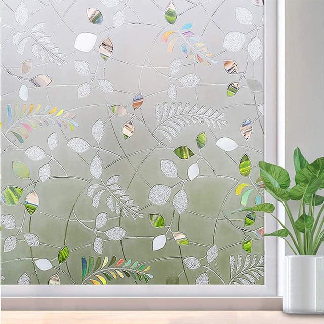 Ahlsen Fensterfolie, Sichtschutz-fensterfolie, Fensterfolie, Verdunklungsfensterfolie, Mattierter Glaseffekt, Fensteraufkleber, Uv-schutz, Fensterfolie, Selbstklebend
