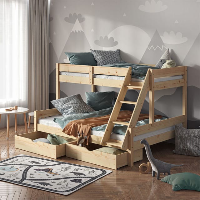 Vitalispa - Rollschublade Everest, Braun, 97.7 x 55.6 cm 2er Set