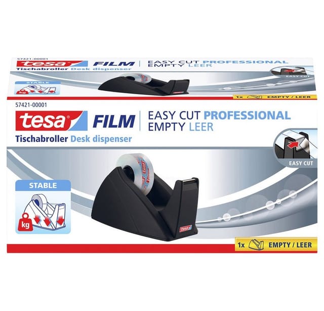 Tesa - Tischabroller Easy Cut 57421-00001 33mx19mm schwarz