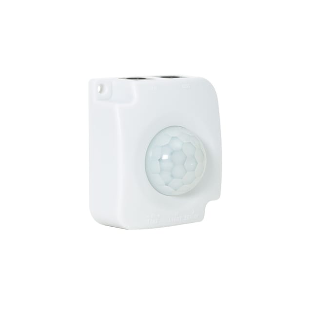 Ledkia - Bewegungssensor pir 120º für LED-Streifen 12/24V dc Jackanschluss Weiß