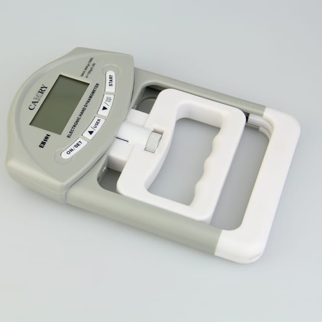 Vtizikl Dynamomètre à main numérique Mesureur de mesure de la force de la prise à capture automatique de la puissance de la poignée électronique, gris
