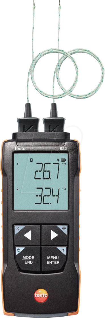 testo 922 Temperatur-Messgerät -50 - +1000 °C Fühler-Typ K