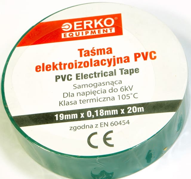 Großes Isolierband 19mm 20m Grün ERKO