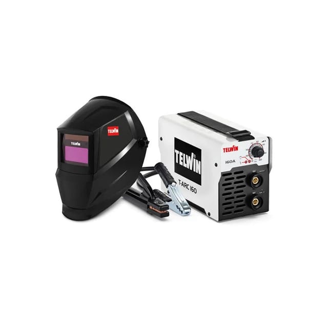 Telwin - t-arc 160 Inverter-Schweißgerät mit Zubehör und Helm
