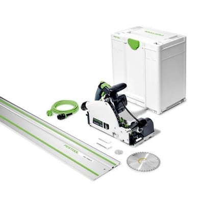 Vorritzer-Tauchsäge tsv 60 KEBQ-Plus-FS, incl. Kreissägeblatt, Führungsschiene, Zubehör, Systainer - Festool