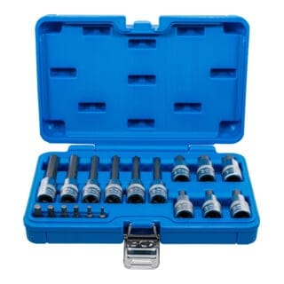 Bgs Technic - Bit-Einsatz-Satz Antrieb Innenvierkant 6,3 mm (1/4') / 12,5 mm (1/2') Innensechskant 18-tlg.