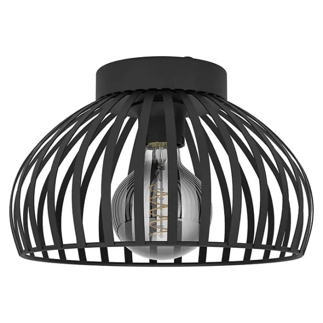 Eglo Deckenleuchte Mogano 3 schwarz Ø 28 cm Deckenlampen & Kronleuchter
