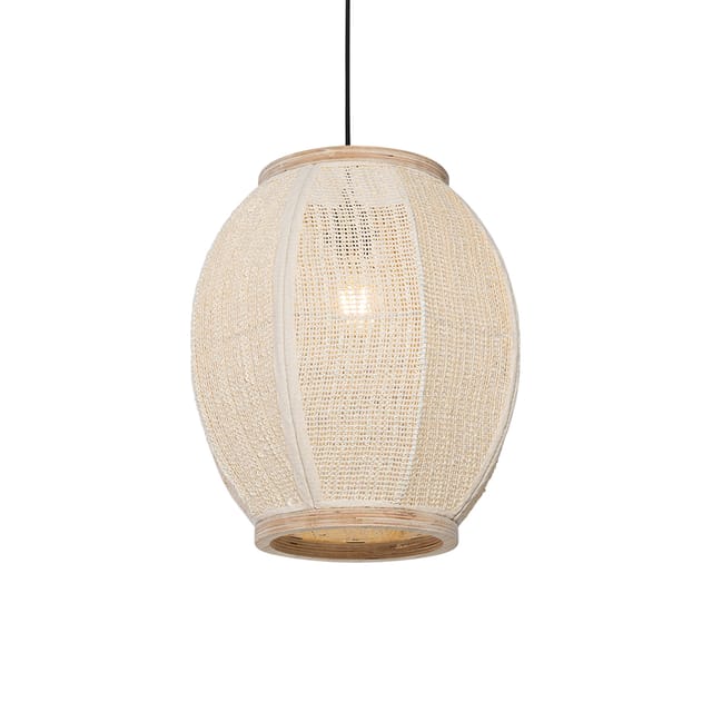 Orientalische Hängelampe Naturstoff 35 cm - Rob