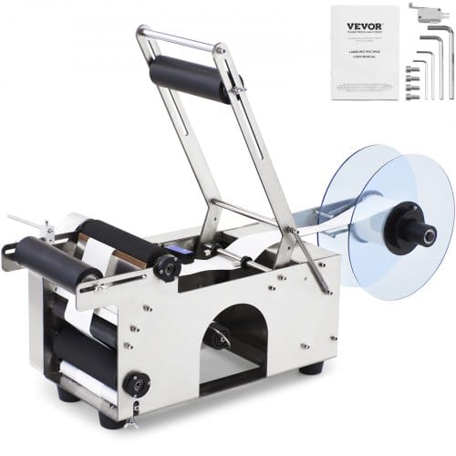 Mt-50, Etikettierer Halbautomatische Rundflaschenetikettiermaschine Und Ist Weit Verbreitet In Der Kosmetik-, Getränke-, Lebensmittel-, Lebensmittel-, Täglichen Chemischen Und Andere Industrien - Vevor