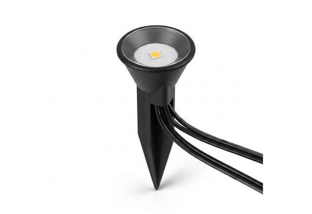 Led Solar Pflanzenstrahler klein - 10er Set - Mini Gartenstrahler warm weiß - Garten Deko Beleuchtung