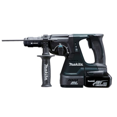 Makita - Akku Kombihammer Bohren Hammer Meißeln SDSPlus 18V 24mm DHR243RTJB