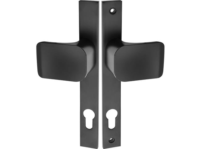 Türgriffknauf für Gartentore, schwarz, magnetisch, 90 mm Stahleinsatz