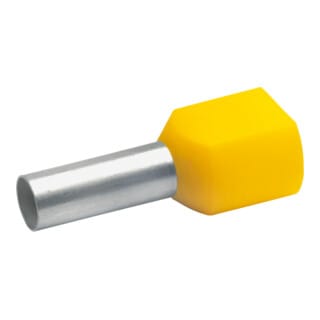 Klauke Zwillings-Aderendhülse 2x6qmm ge isol. 875/14 100 Stk