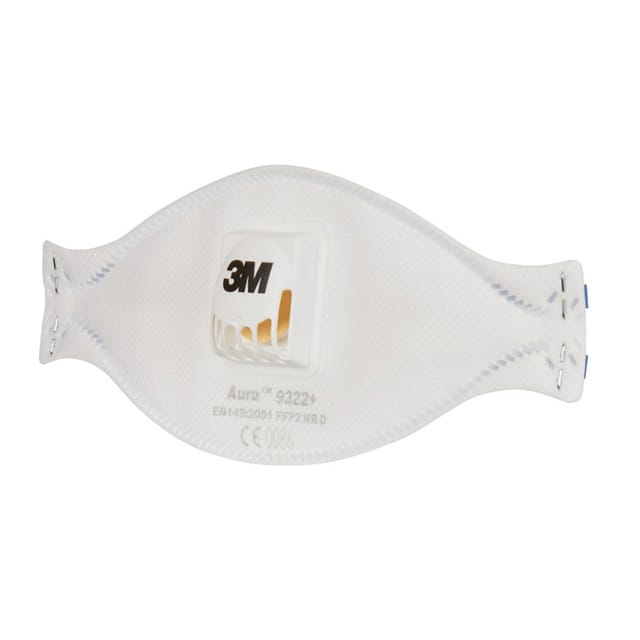 Aura™ 9322+ 9322+ Feinstaubmaske mit Ventil FFP2 d 10 St. en 149:2001, en 149:2009 din 149:2001, - 3M