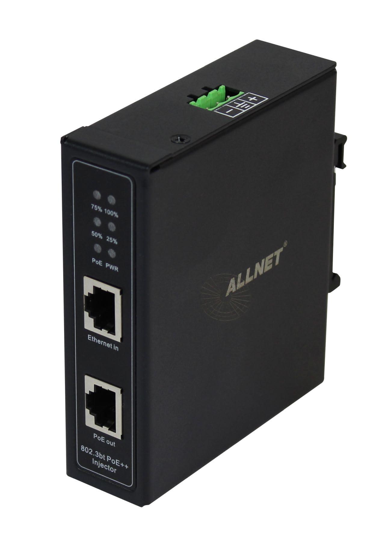 Injecteur Poe Allnet 90w Metallgehäuse 110x98x31 Mm