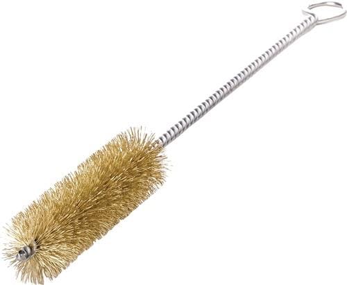 Lessmann ® - Zylinderbürste Länge 300 mm ø 15 mm 0,15 mm Messingdraht Besatzlänge 100 mm