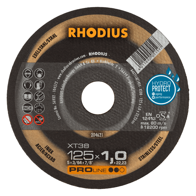 RHODIUS XT38, 50 Stück, 125 x 1,5 mm, Trennscheibe