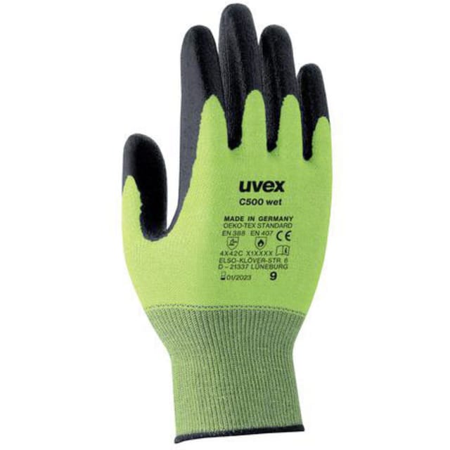 Uvex - C500 wet 6049208 Schnittschutzhandschuh Größe (Handschuhe): 8 en 388-4121 1 Paar