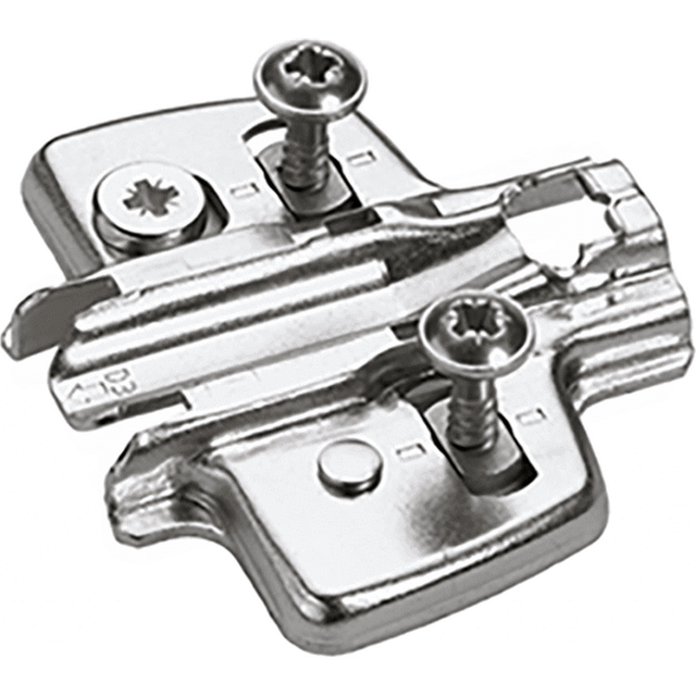 HETTICH Exzenter Kreuzmontageplatte, Spanplattenschraube, Distanz 3 mm