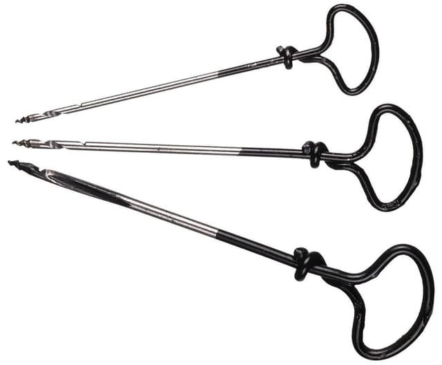 Nagelbohrer-Set 3 teilig Gewindeschneider