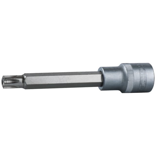 1/2' Bit-Stecknuss ribe mit Stirnlochbohrung, lang, M9