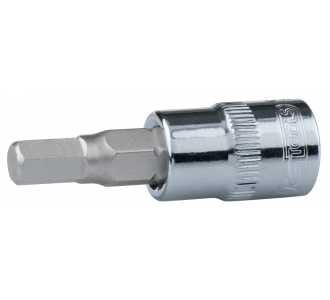 1/4' CHROMEplus Bit-Stecknuss Innensechskant, 3/16'