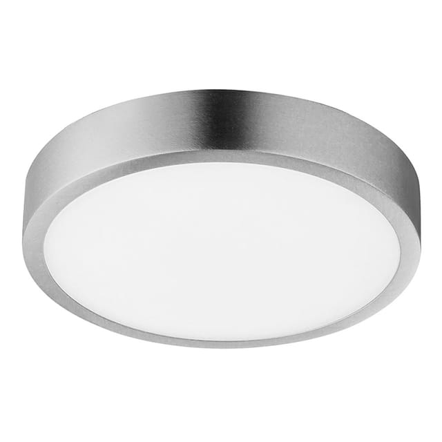 Globo - Deckenlampe modern Wohnzimmer Deckenleuchte nickel, led Schlafzimmerlampe dimmbar, Alu Acryl, 1x led 15W 1100lm 4000K neutralweiß, DxH