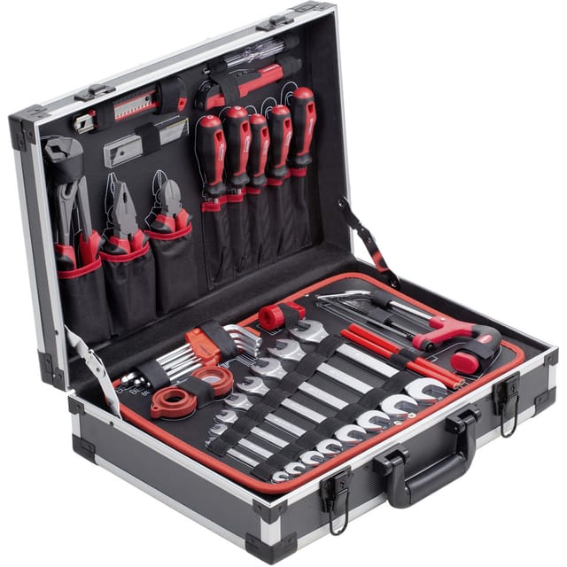 Meister Werkzeuge - WU8971460 Universal Werkzeugkoffer bestückt 121teilig (l x b x h) 460 x 320 x 140