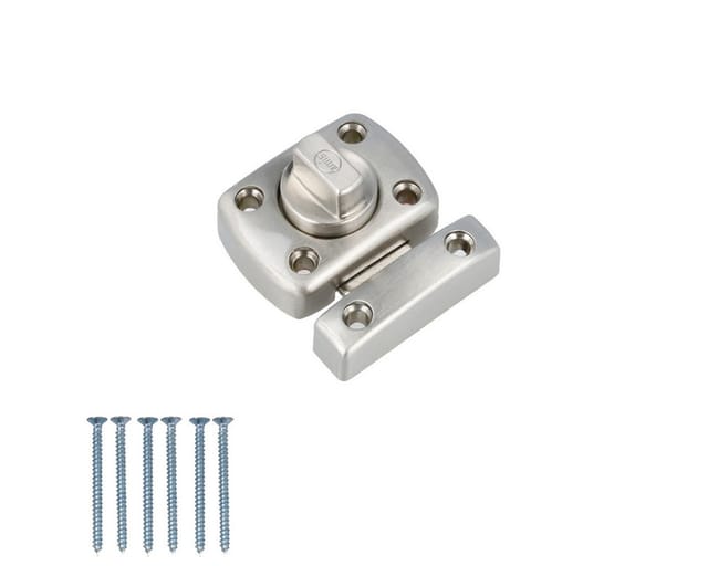 Amig - wc Toilette Schloss Türriegel Barrel Bolt Türschloss drehbar Edelstahl 30mm