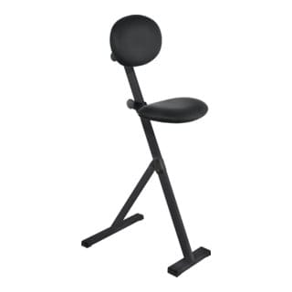 Stehhilfe ErgoPlus Skai-Kunstleder Sitz-H.550-900mm sta schwarz Kappes
