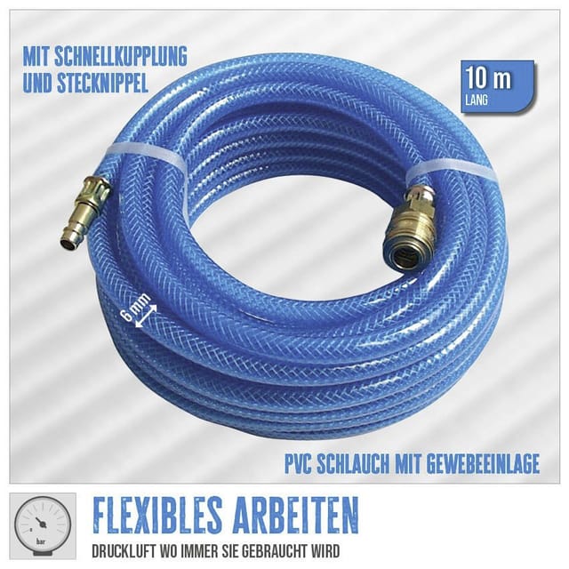Druckluft-Schlauch 6 mm/10 m