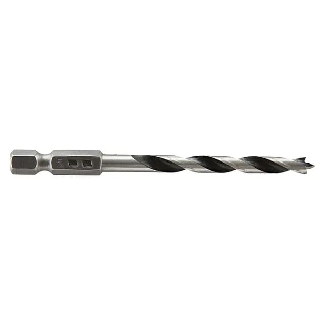 Wolfcraft - Holzspiralbohrer cv Sechskant-Schaft 7263000 ø 5 mm Sechskant Holzbohrer