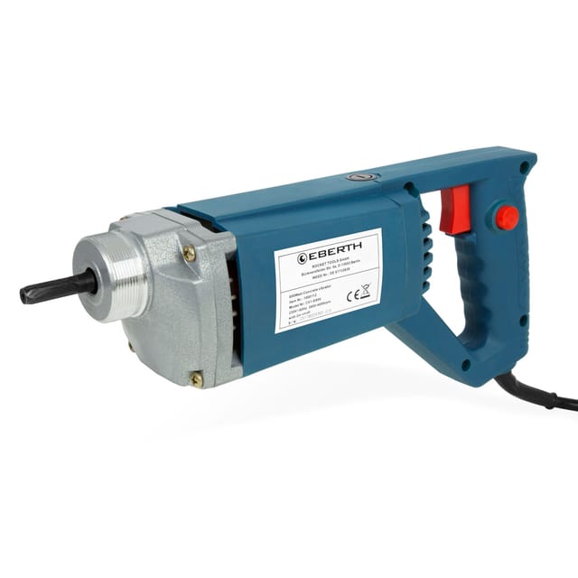 Antriebsmotor für Rüttelflaschen Betonrüttler Handrüttler Innenrüttler (800 w, 230 v, mit flexibler Welle, für ø 45mm Rüttelflaschen, blau)