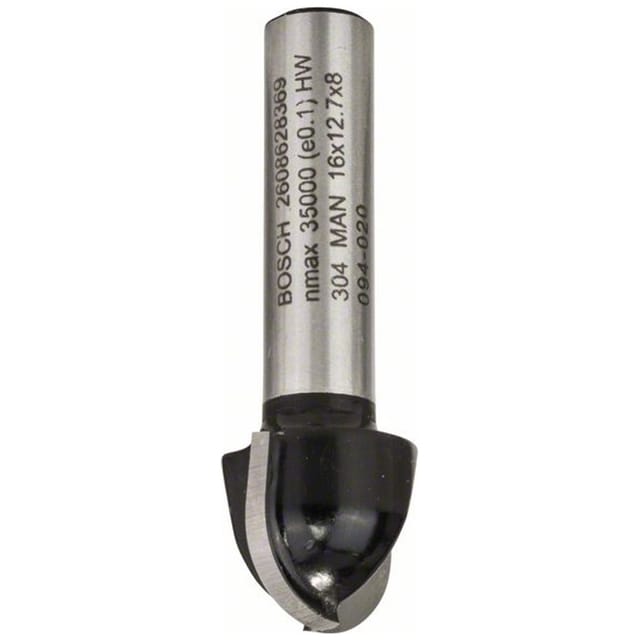 Accessories 2608628369 Hohlkehlfräser Hartmetall Länge 45 mm Produktabmessung, ø 16 mm Scha - Bosch
