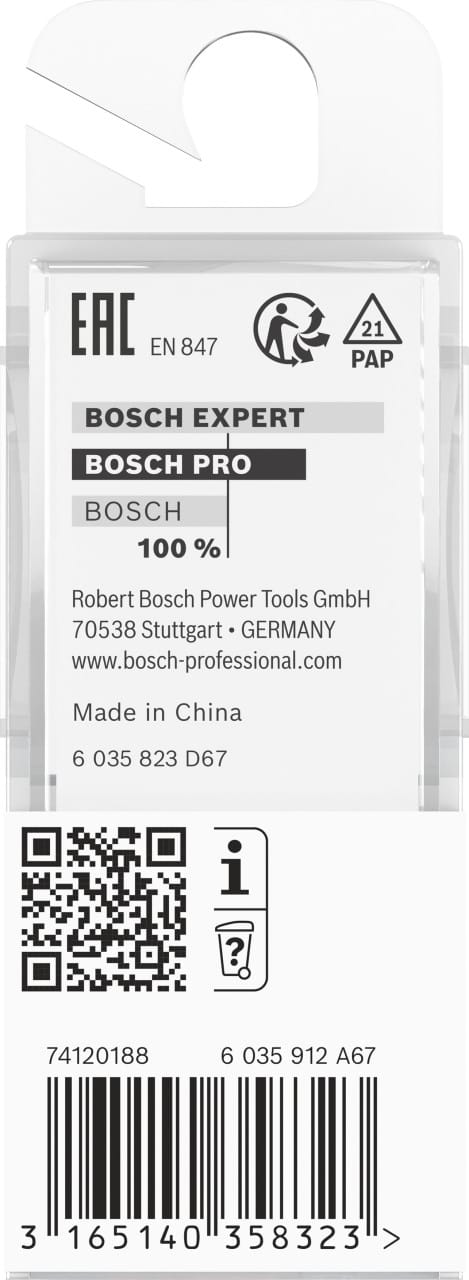 Accessories 2608628371 Kopierfräser Hartmetall Länge 64 mm Produktabmessung, ø 8 mm Schaftd - Bosch
