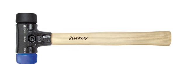 Schonhammer Safety weich/mittelweich mit Hickory-Holzstiel, Rund-Schlagkopf 40, 325 mm (26650) - Wiha
