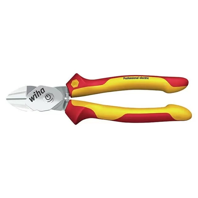 Wiha vde Hochleistungs-Seitenschneider BiCut Industrial mit DynamicJoint® 200mm, umschaltbar 200% Power auf Knopfdruck i ersetzt zwei Zangen (38984)