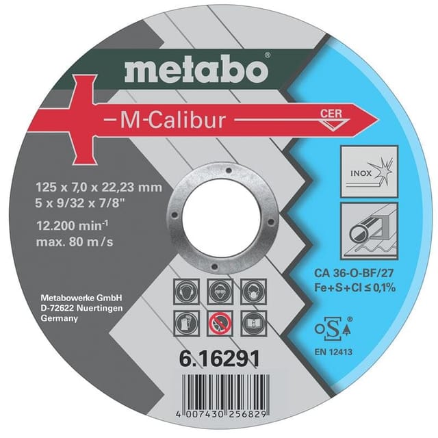 Metabo - M-Calibur 125 x 7,0 x 22,23 Inox, sf 27 (616291000)
