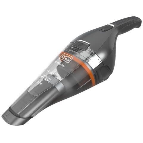 BLACK+DECKER - 7,2V Akku-Handstaubsauger, Ladestation, Dunkelgrau/Chrom NVC220WC-QW